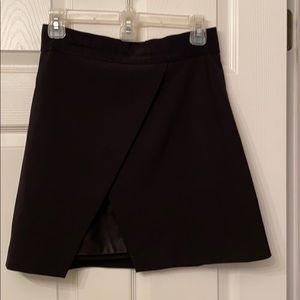 Alice + Olivia  Black Shirt w leather cross design